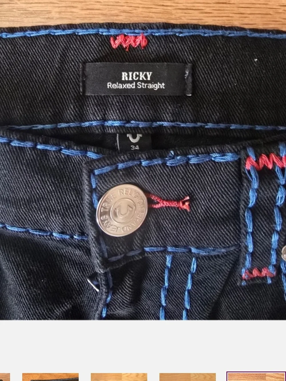 True Religion Men Black 2026 True Religion Jeans. Black Straight Fit. Like New